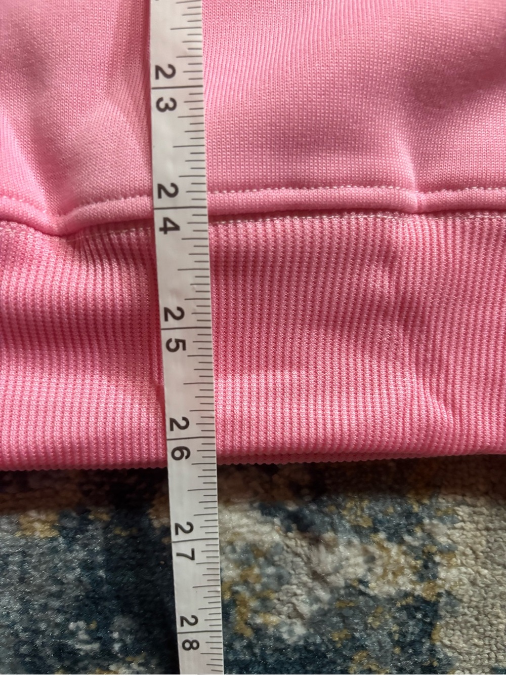 PARKE Pink Mock Neck Sweatshirt with Varsity Lettering - Picture 5 of 7